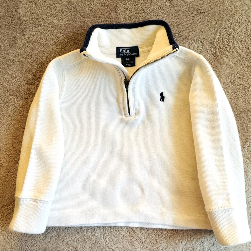 Ralph Lauren Cotton Interlock Quarter-Zip Pullover